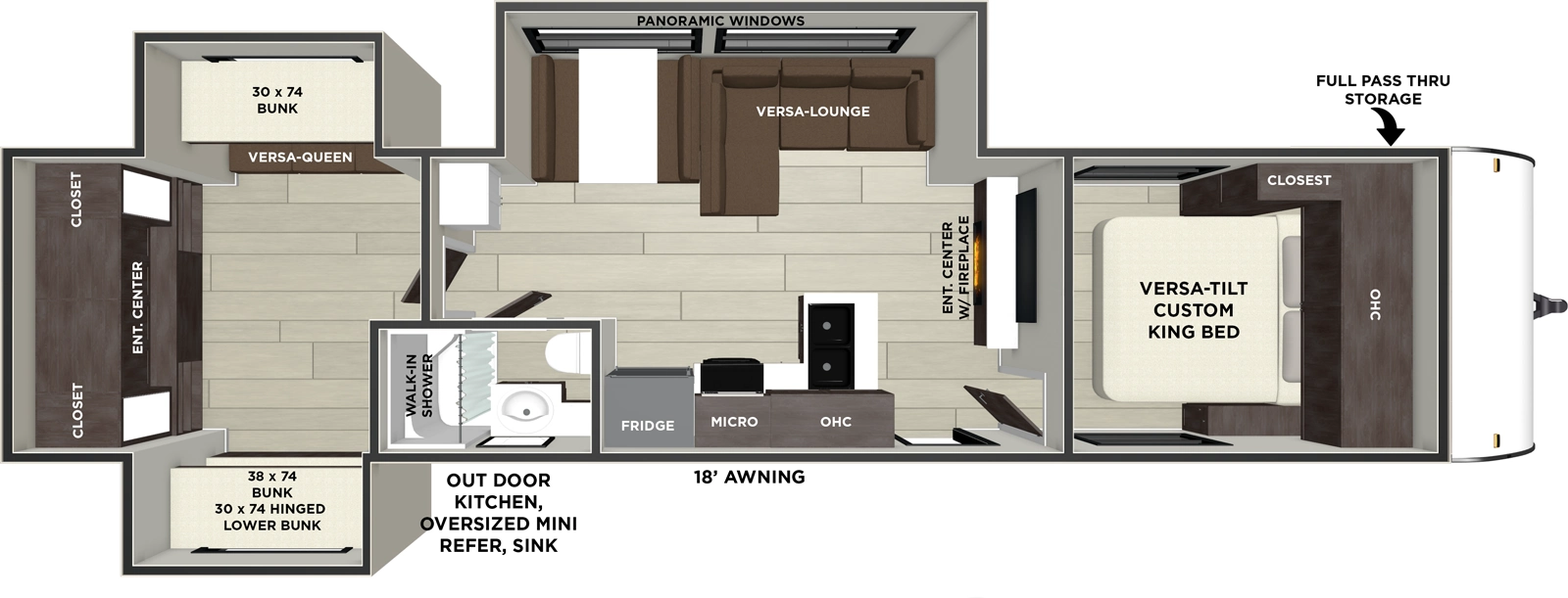 Wildwood 31KQBTS Floorplan